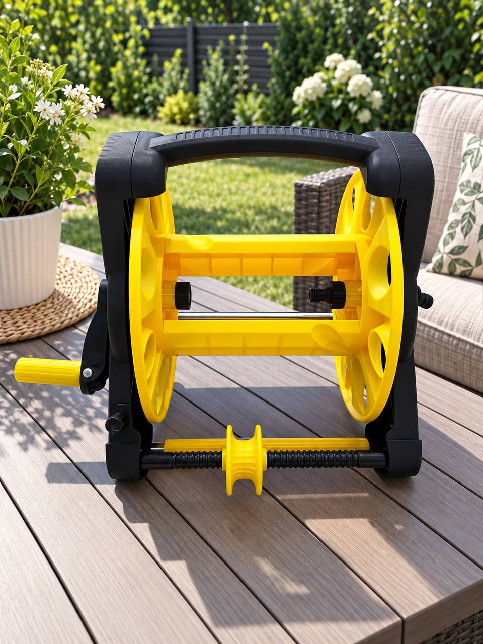 Garden Hose Reel with Crank – Sturdy Hose Stand 5