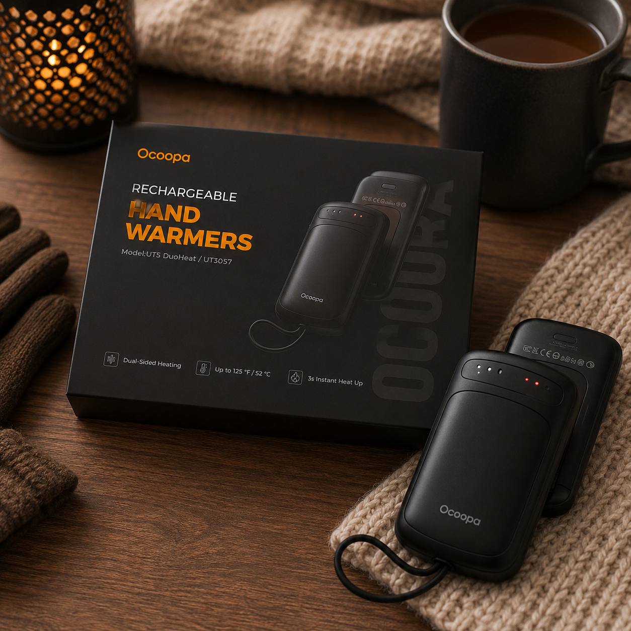 Ogrzewacz do rąk Ocoopa UT5 DuoHeat USB-C 2