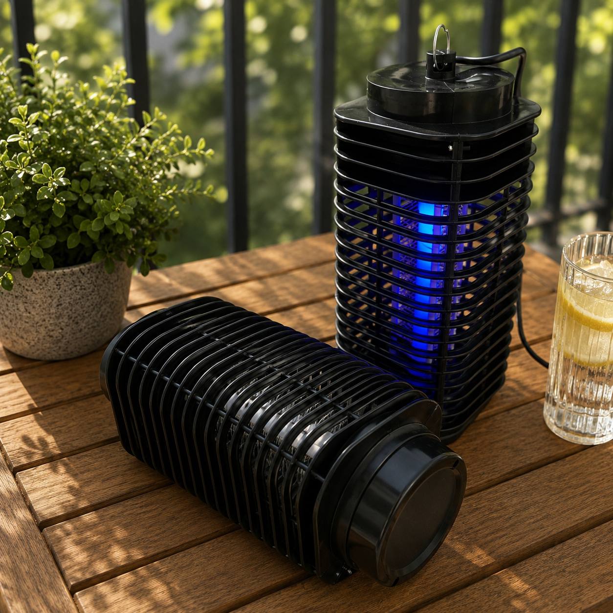 Lampa Owadobójcza UV 20W na Komary Muchy i Owady + Szczoteczka 3