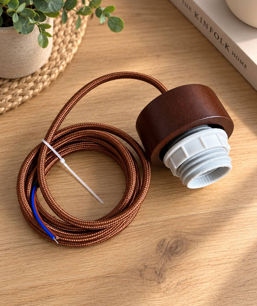 Lampa wisząca z kamiennym kloszem 2