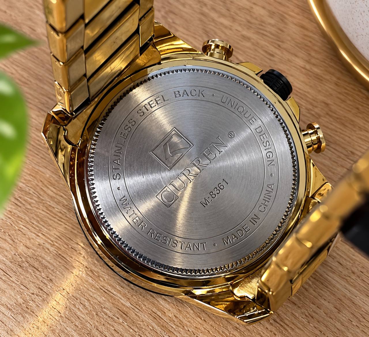 Zegarek męski CURREN M-8361 złoty chronograf 2