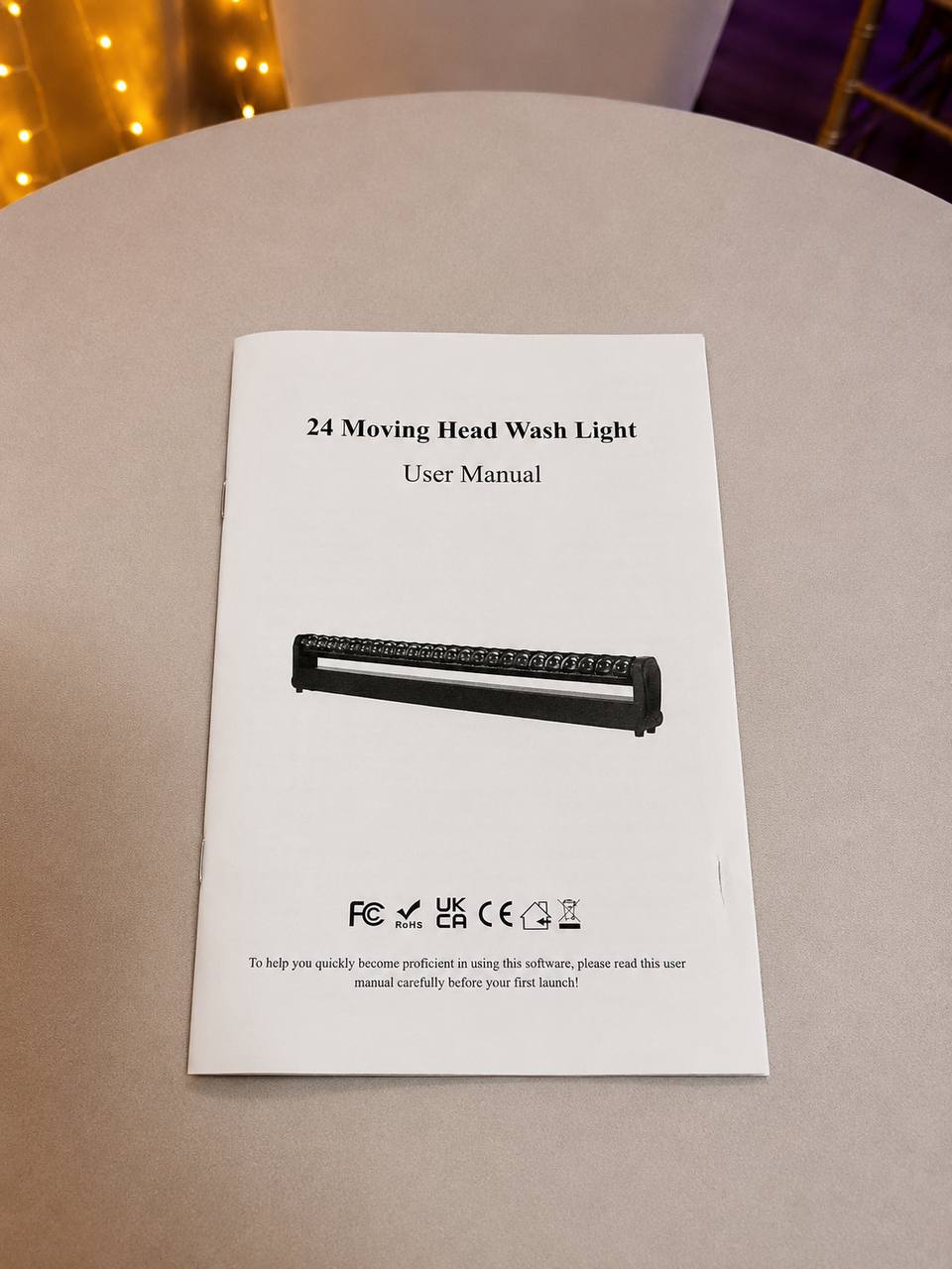 Belka LED UKING ZQ06143 24x12W RGBW DMX Wash Light 200W 8