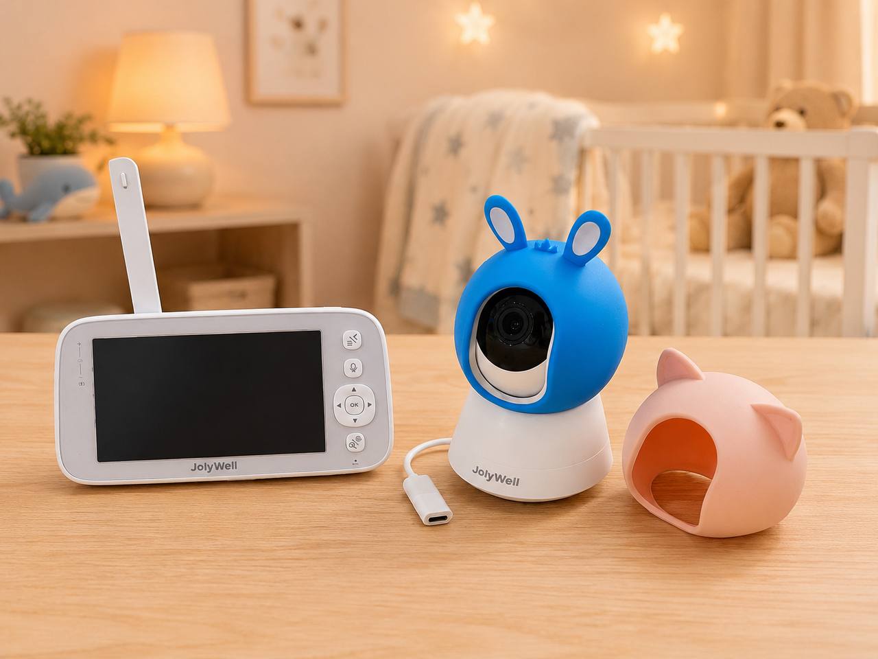 Elektroniczna niania z kamerą ANFIL B2 – 5" HD, Noktowizor, VOX, Bez Wi-Fi 6
