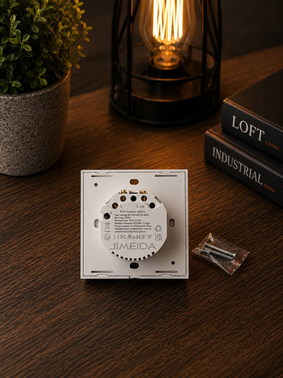 Inteligentny Ściemniacz WiFi Dotykowy JIMEIDA 500W Tuya Smart 3