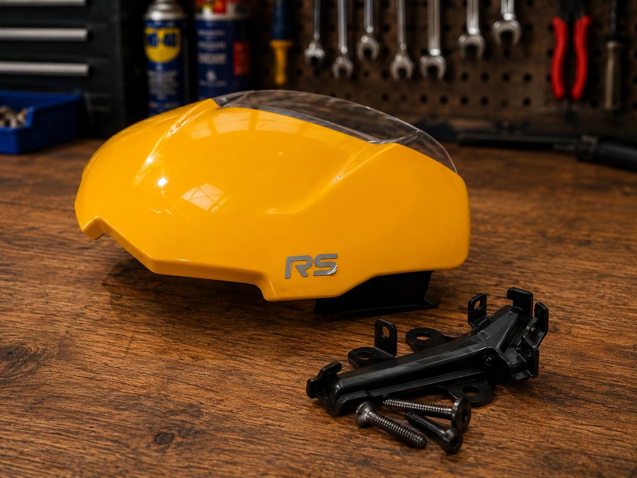 żółty obudowa z szybą Triumph Street Triple RS Cosmic Yellow 2