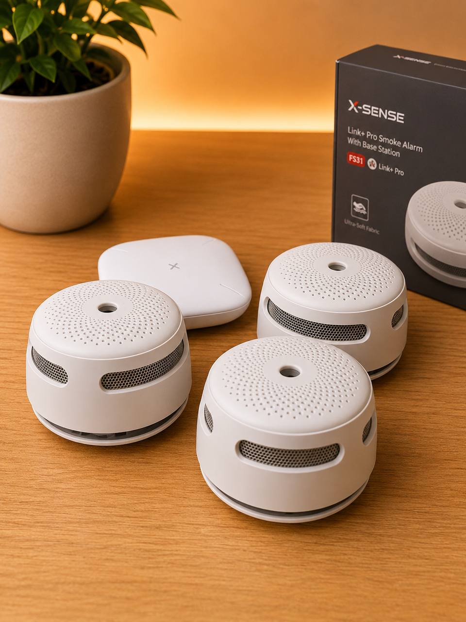 Комплект дымовых датчиков X-Sense FS31 WiFi — 3 датчика + шлюз 4