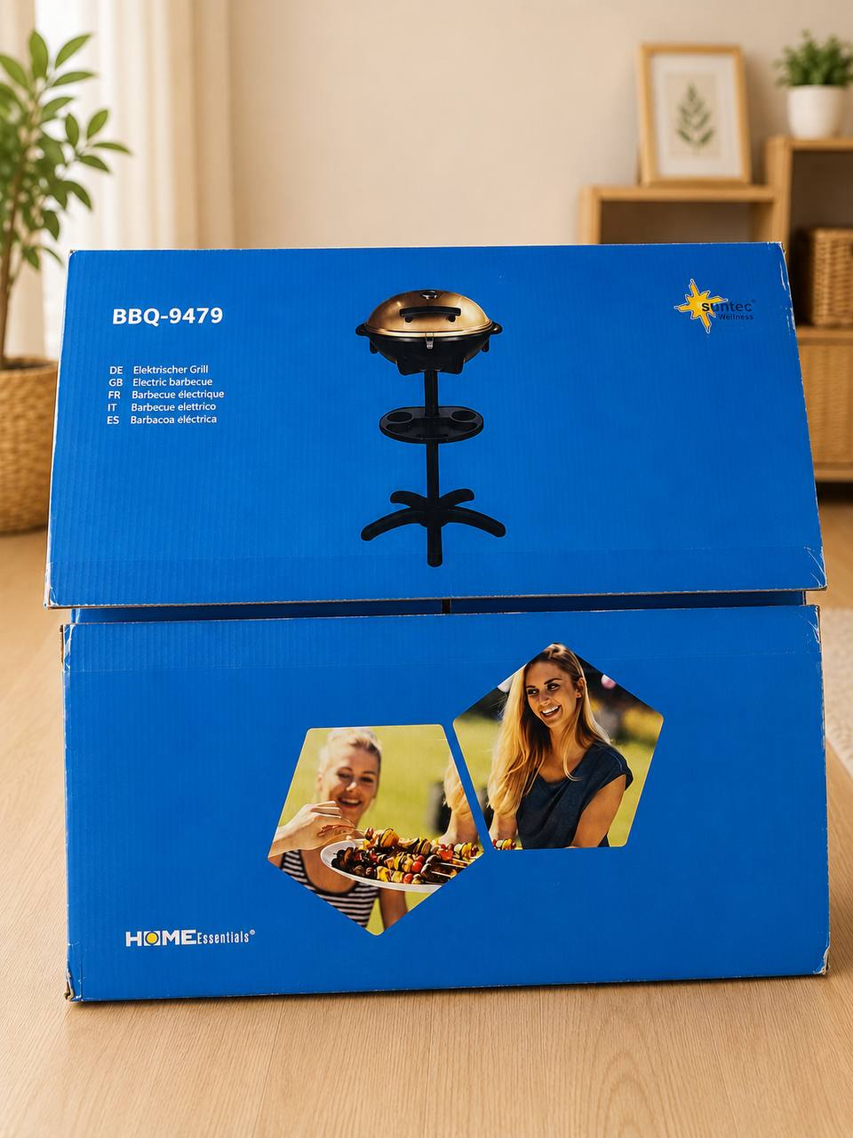 SUNTEC BBQ-9479 2-in-1 Electric Grill | 2400 W | Tabletop and Freestanding Grill 3