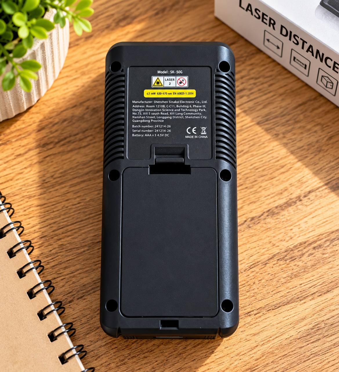 Лазерный дальномер SNAKOI SK-50G, 50 м, ЖК-дисплей 3