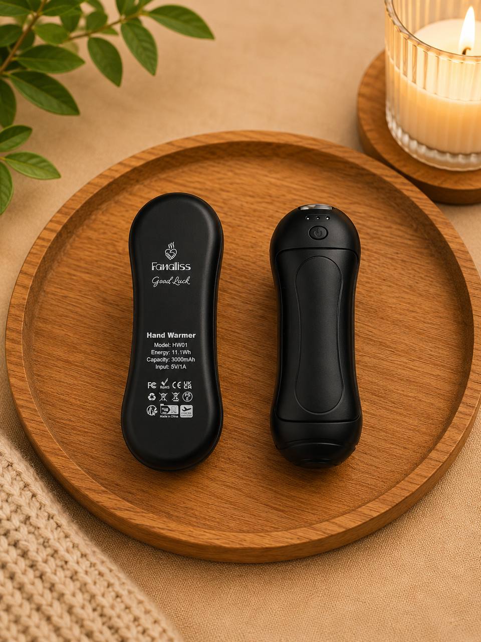 Ogrzewacze do rąk Fandliss HW01 2 × 3000 mAh 4