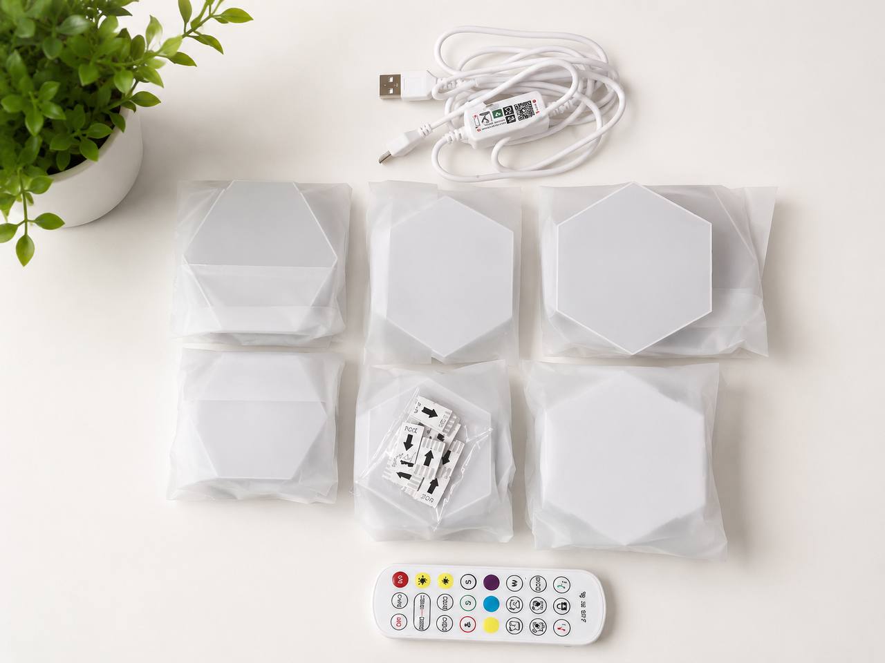 Smart Hexagon RGB LED Panels – Set of 12 Panels 3