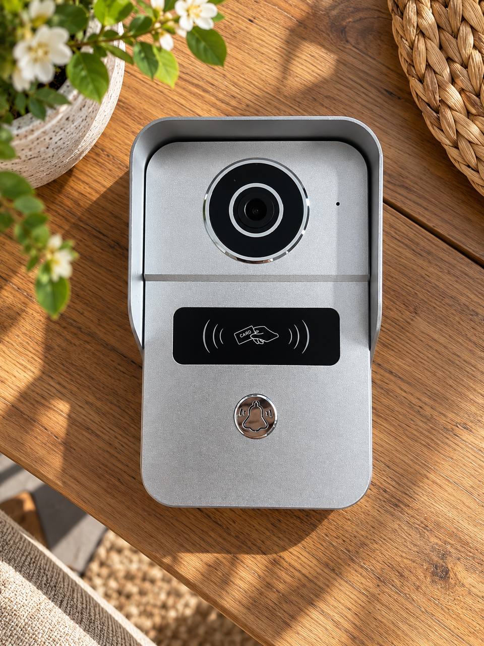 10-дюймовый Wi-Fi-видеодомофон с разрешением 1080p, камерой и RFID-считывателем 2