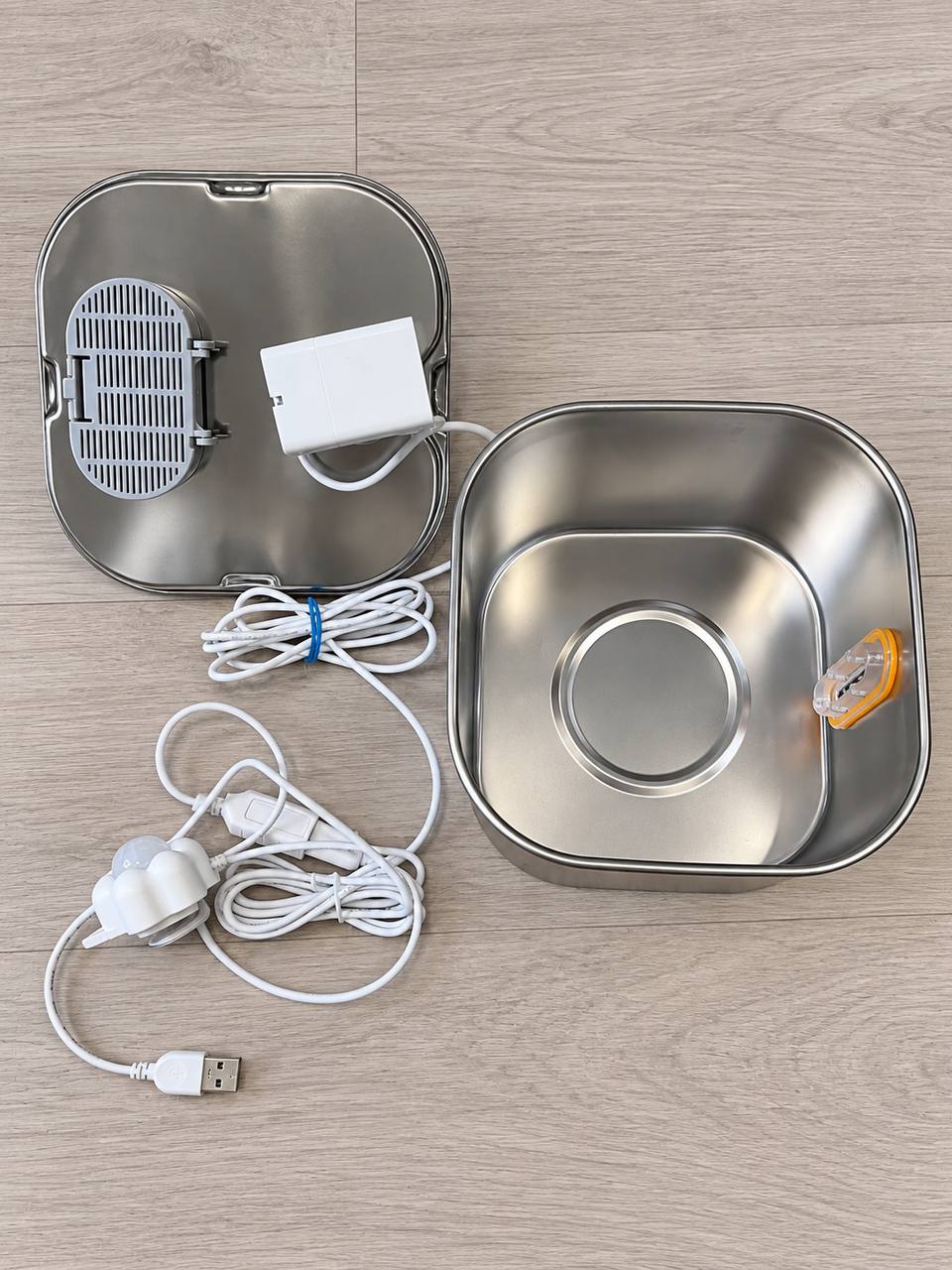 Stainless Steel USB Water Fountain for Dogs and Cats with Filter 4