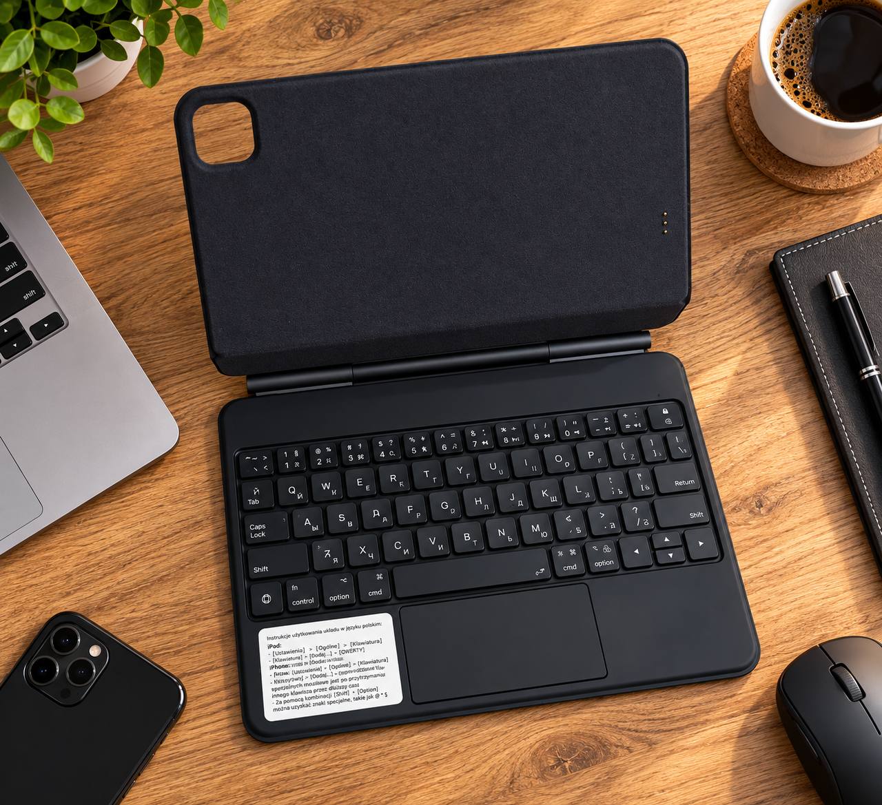 Bluetooth Keyboard Case for iPad – Magnetic Suspension Keyboard Case 3