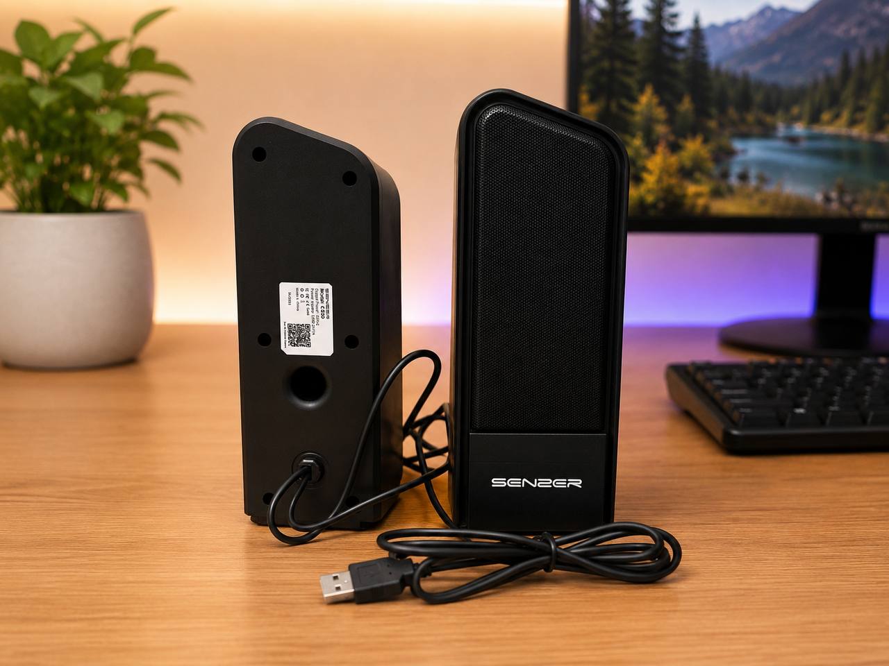 Компьютерные колонки SENZER CS20 RGB Bluetooth USB Stereo 4