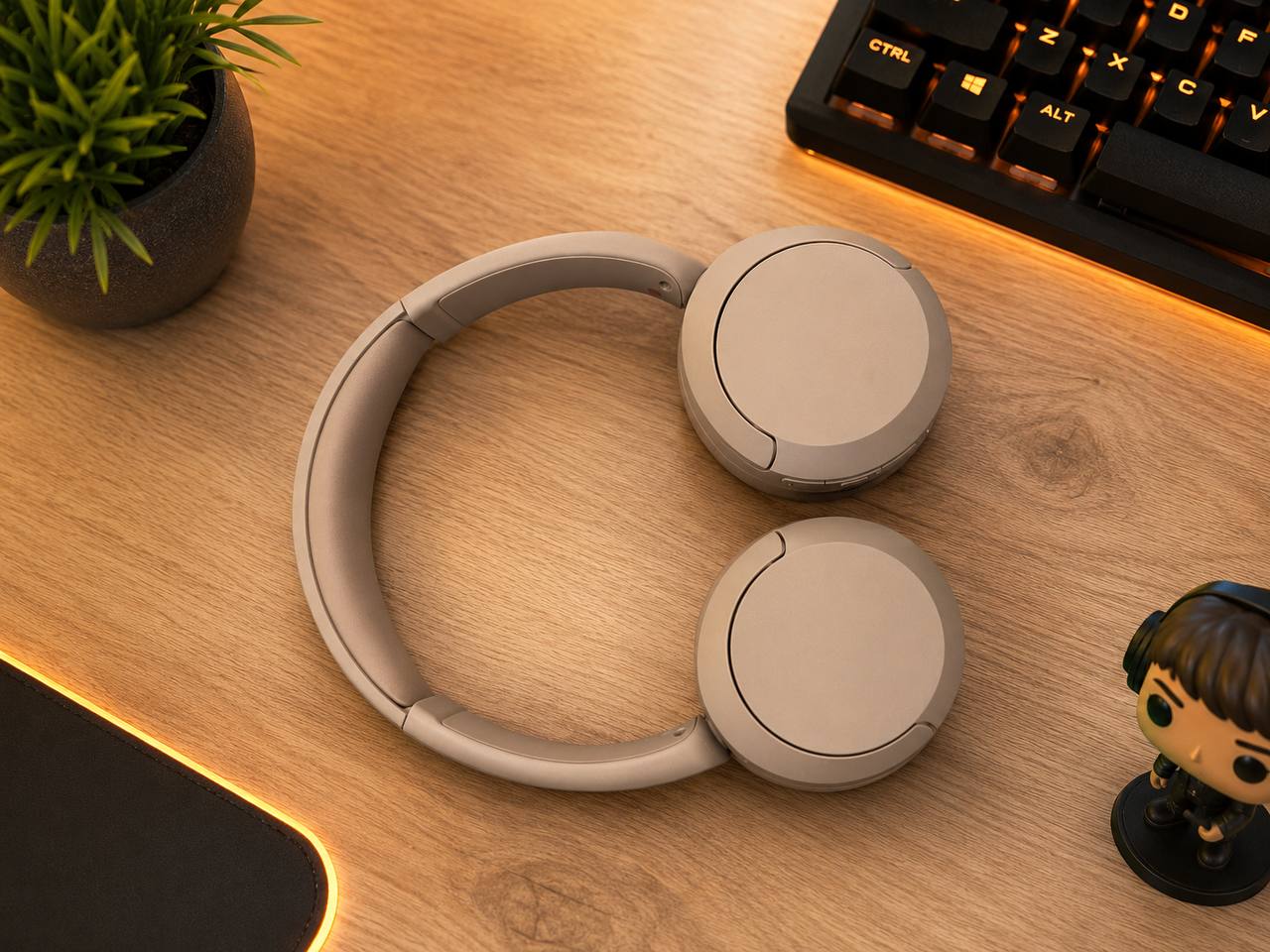 Słuchawki bezprzewodowe Sony WH-CH520 Beżowe Bluetooth 3