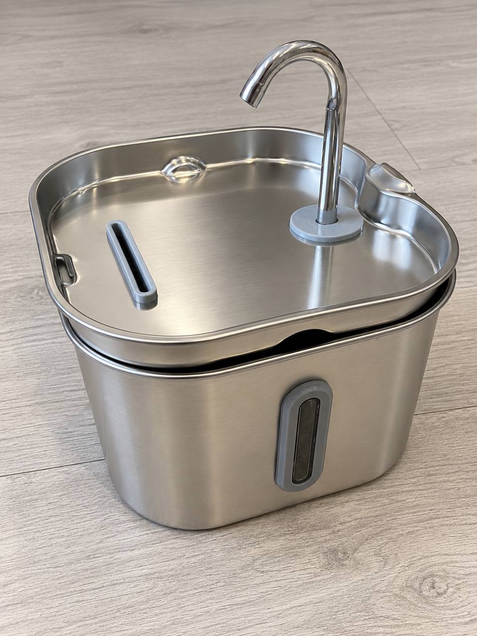 Фонтан для воды для собак и кошек из нержавеющей стали с USB-подключением и фильтром