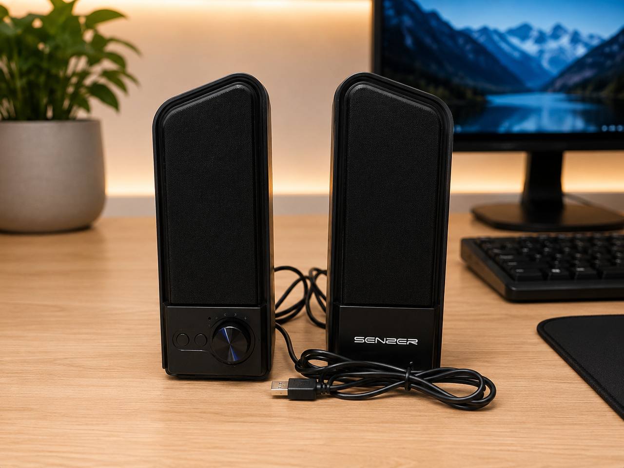 Компьютерные колонки SENZER CS20 RGB Bluetooth USB Stereo 3