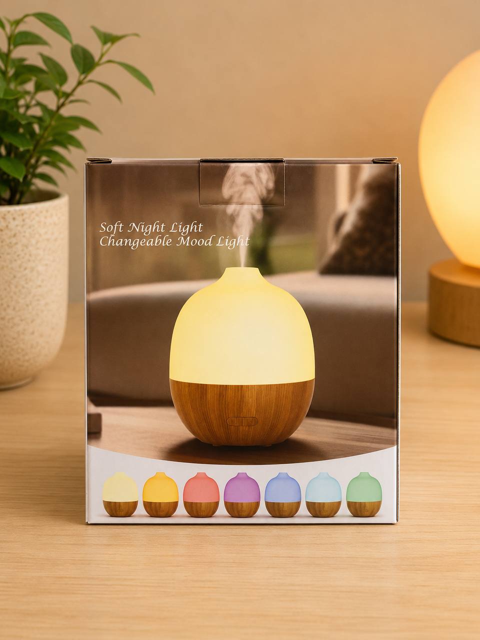 Dyfuzor zapachowy z nawilżaczem powietrza LED 300 ml RGB USB