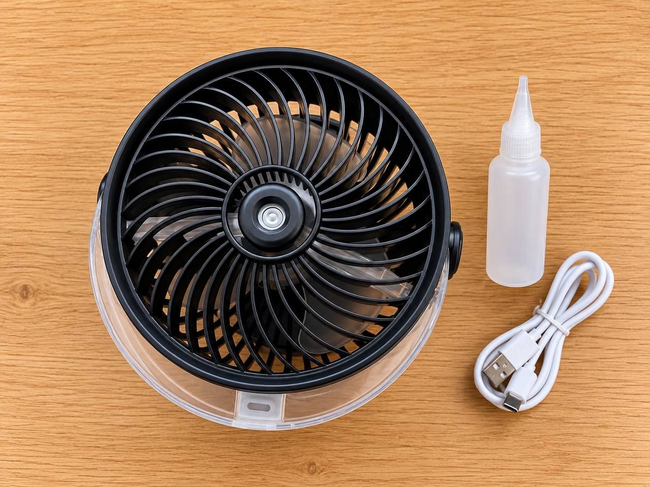 Wentylator klipsowy z nawilżaniem Clip Misting Fan 10 W z zasilaniem USB-C 5