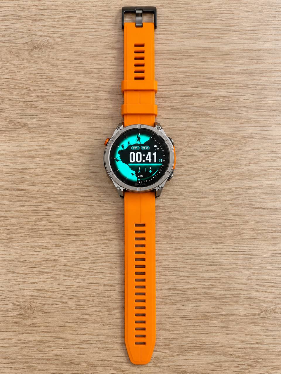 Zeblaze Stratos 4 Rugged GPS Smartwatch pomarańczowy 3