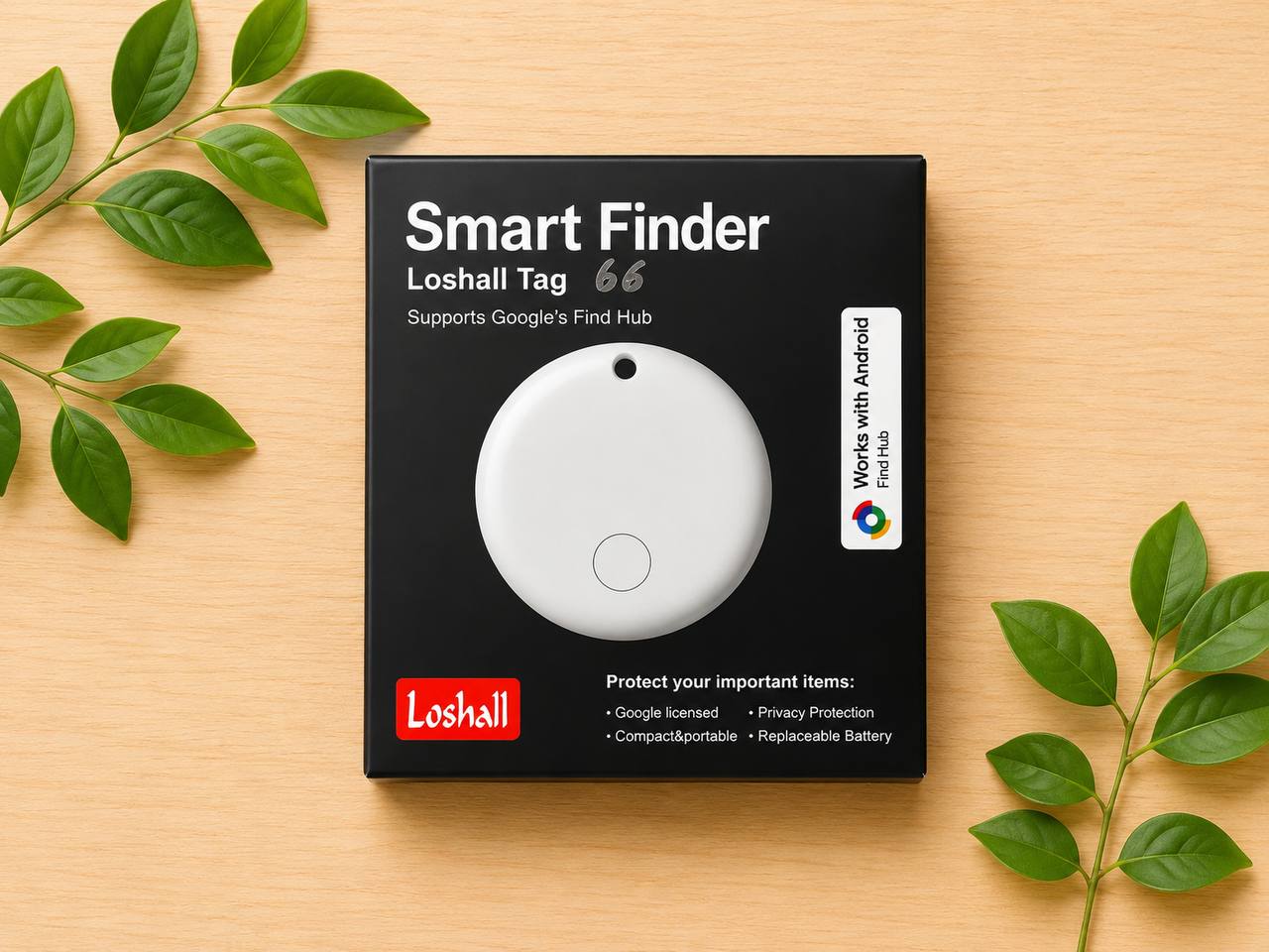 Loshall Smart Finder World Tag Lokalizator Bluetooth do Kluczy Portfela