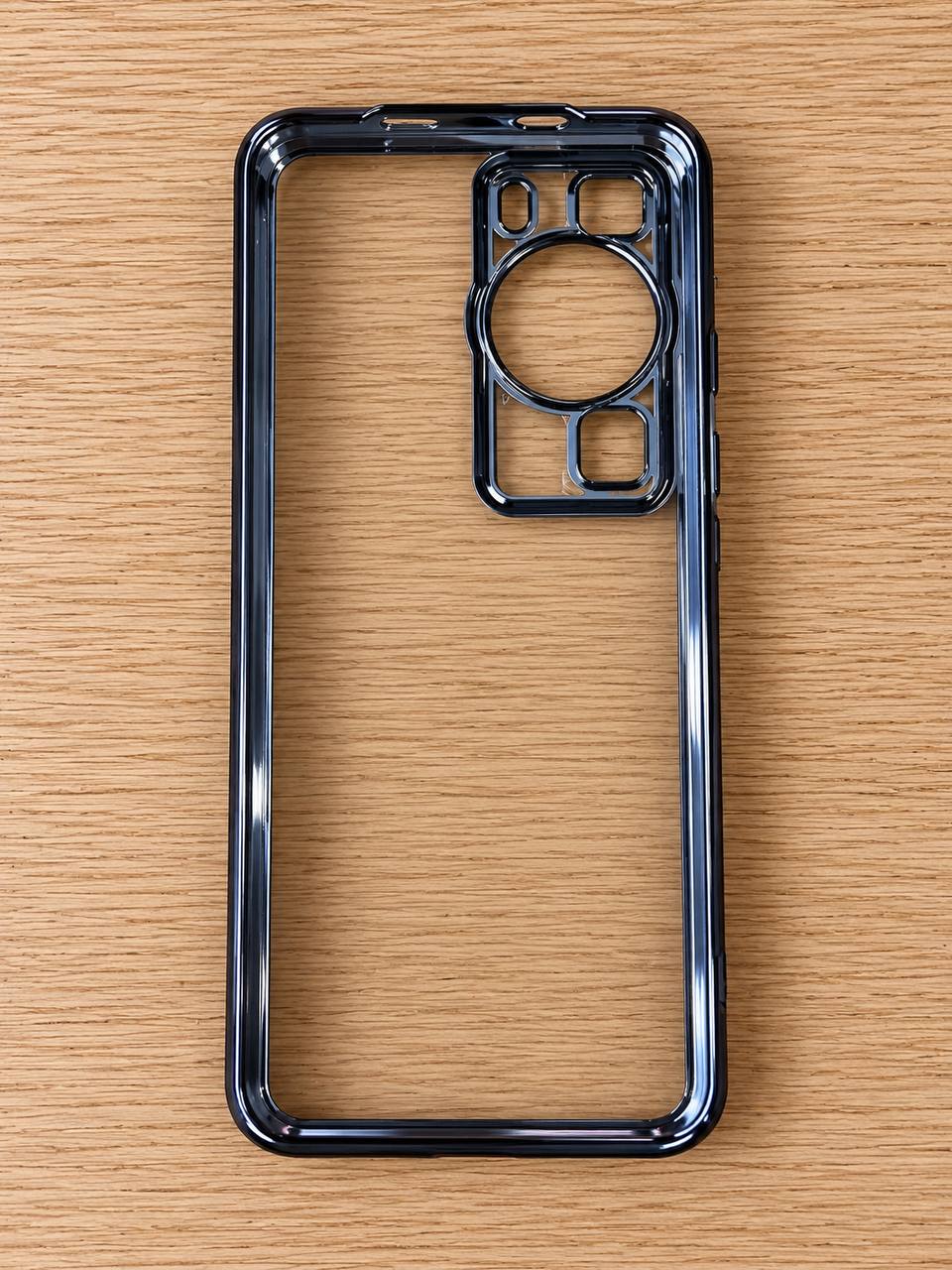 Etui do Huawei P60 Przezroczyste Czarne Różowe 3