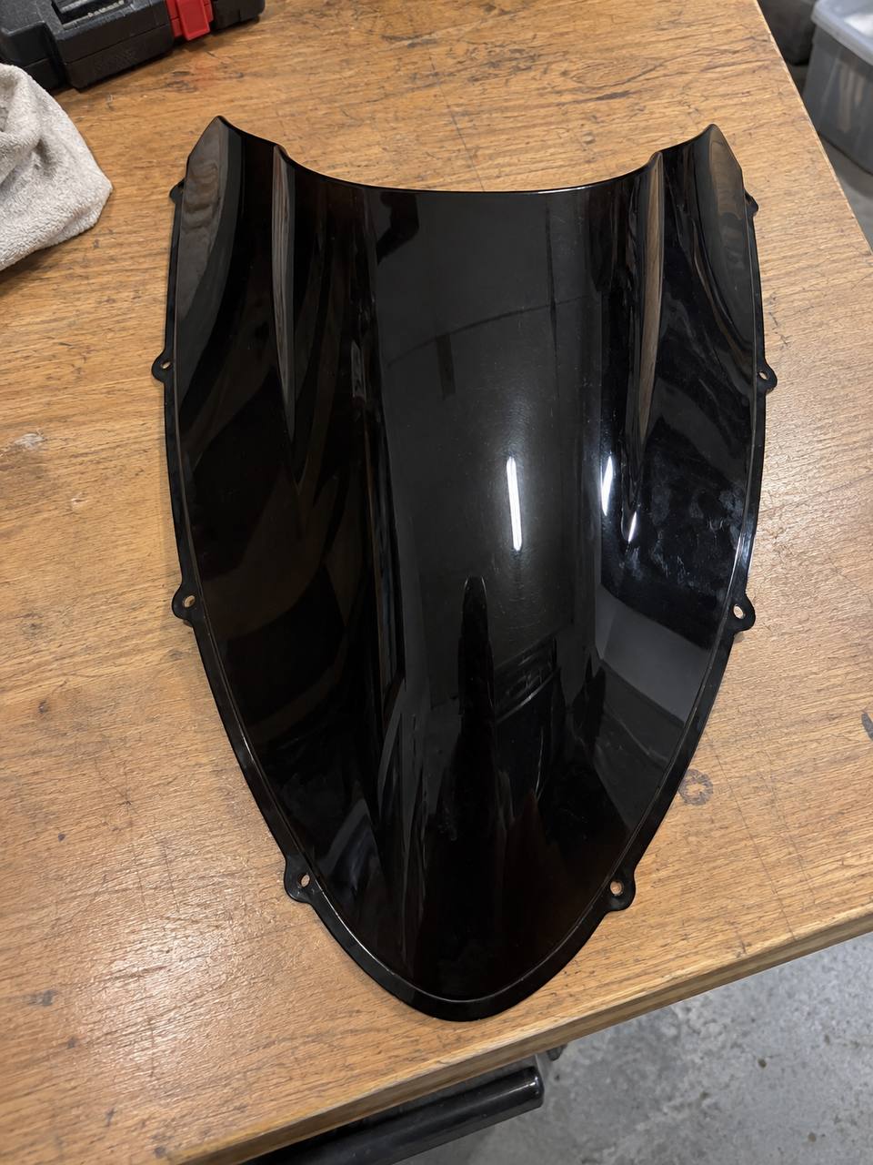 Szyba Ducati 848 1098 1198 2007-2012 ABS Czarna 2