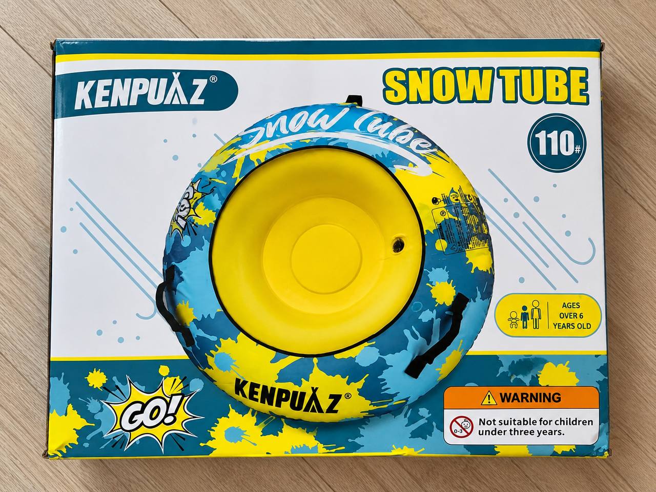 Ślizgacz dmuchany na śnieg KENPUAZ Snow Tube 110 cm