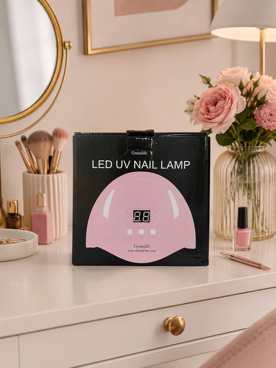 Greenlife UV LED Nail Lamp with Display and USB Timer 2