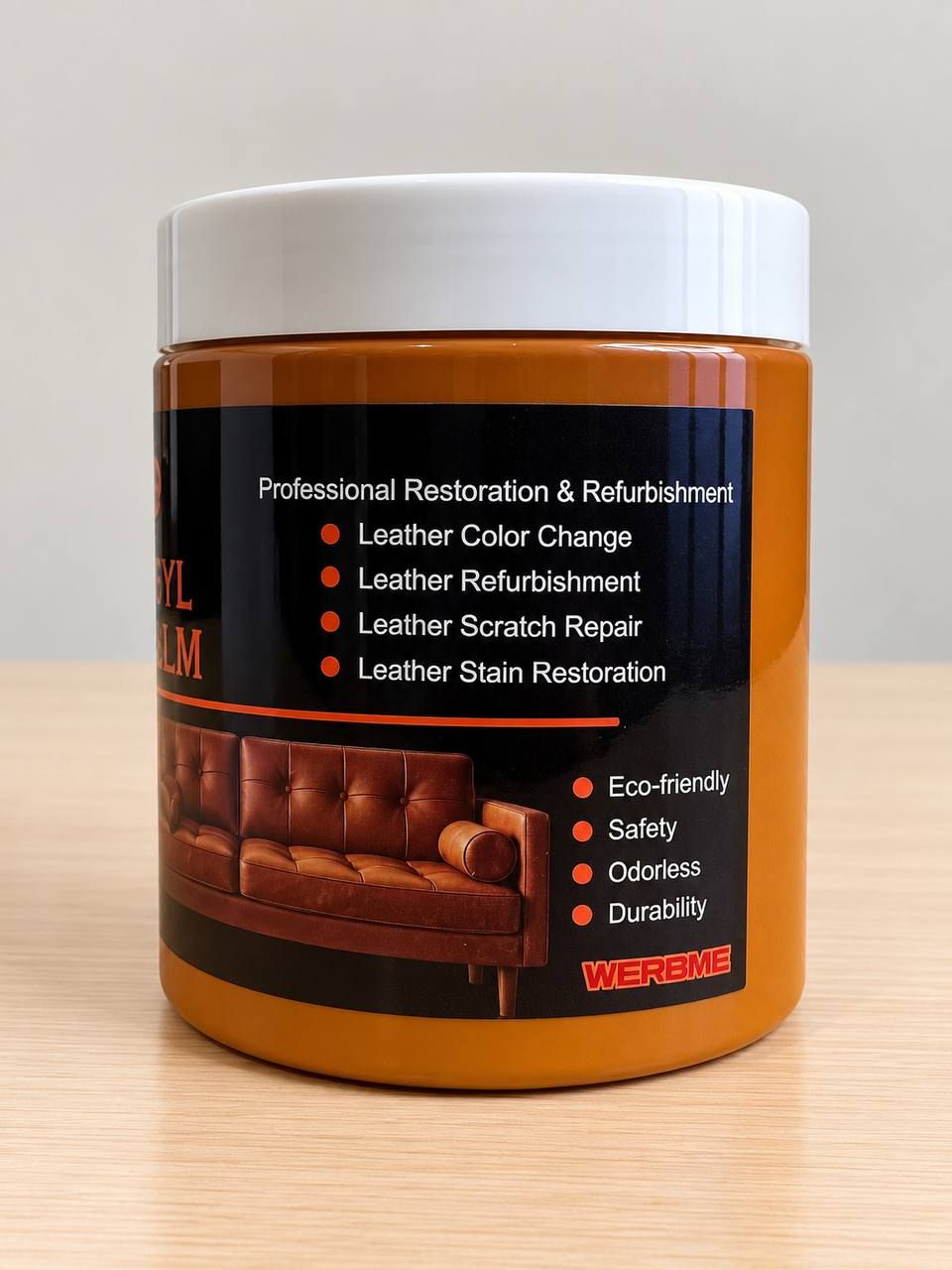 Balsam do zmiany koloru i renowacji skóry oraz skóry ekologicznej (winyl) Light Brown 280 g 3
