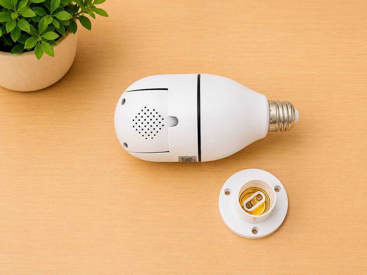 IP-камера с Wi-Fi Panorama E27 360° с возможностью просмотра на телефоне 3