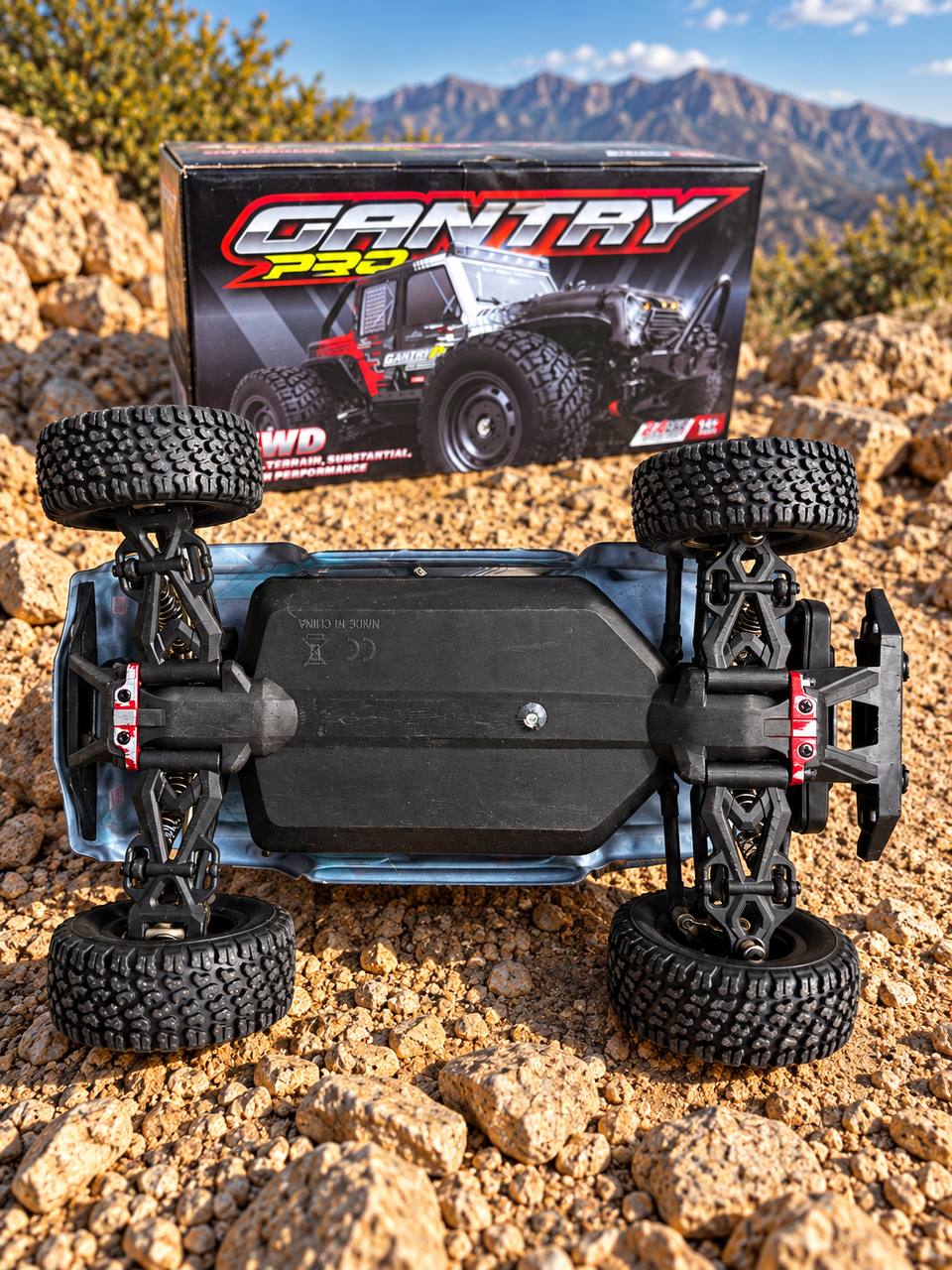 Радиоуправляемая машина 4x4 в масштабе 1:16 с бесщеточным двигателем, скорость 70 км/ч, 2,4 ГГц + аккумулятор LiPo 2S 5