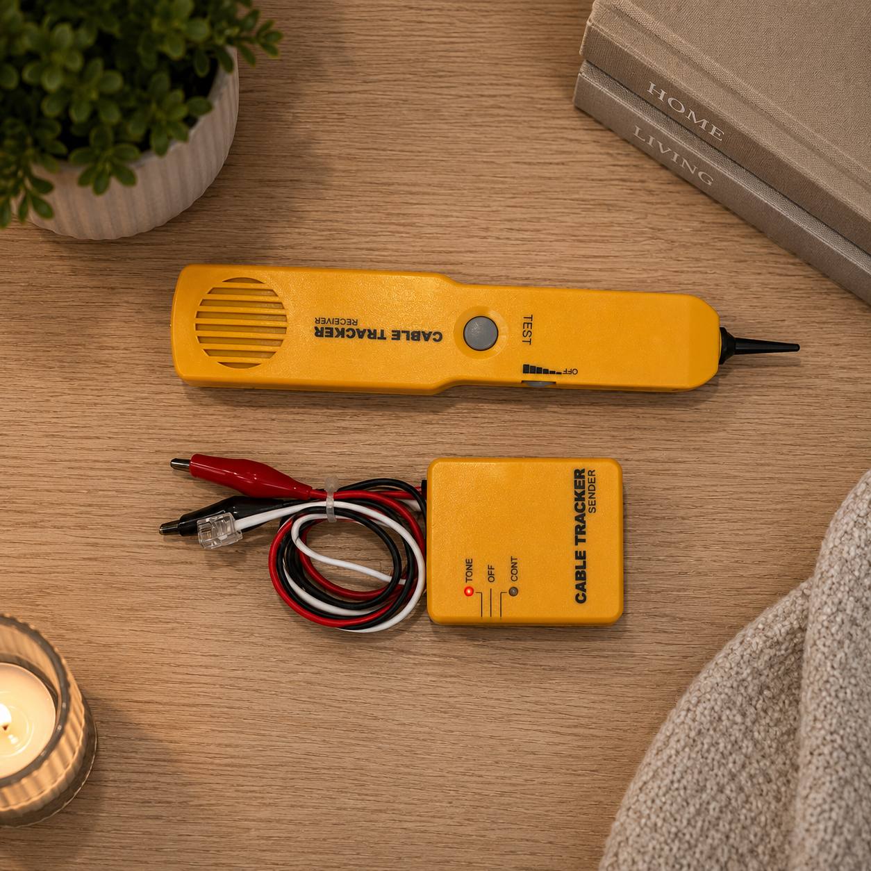 Szukacz Przewodów Cable Tracker Tester Kabli RJ11 RJ45 4