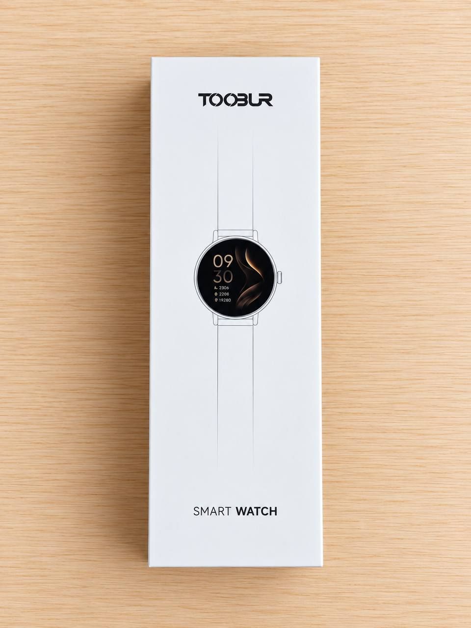 Smartwatch TOOBUR DR05 czarny z paskiem siatkowym i silikonowym 2