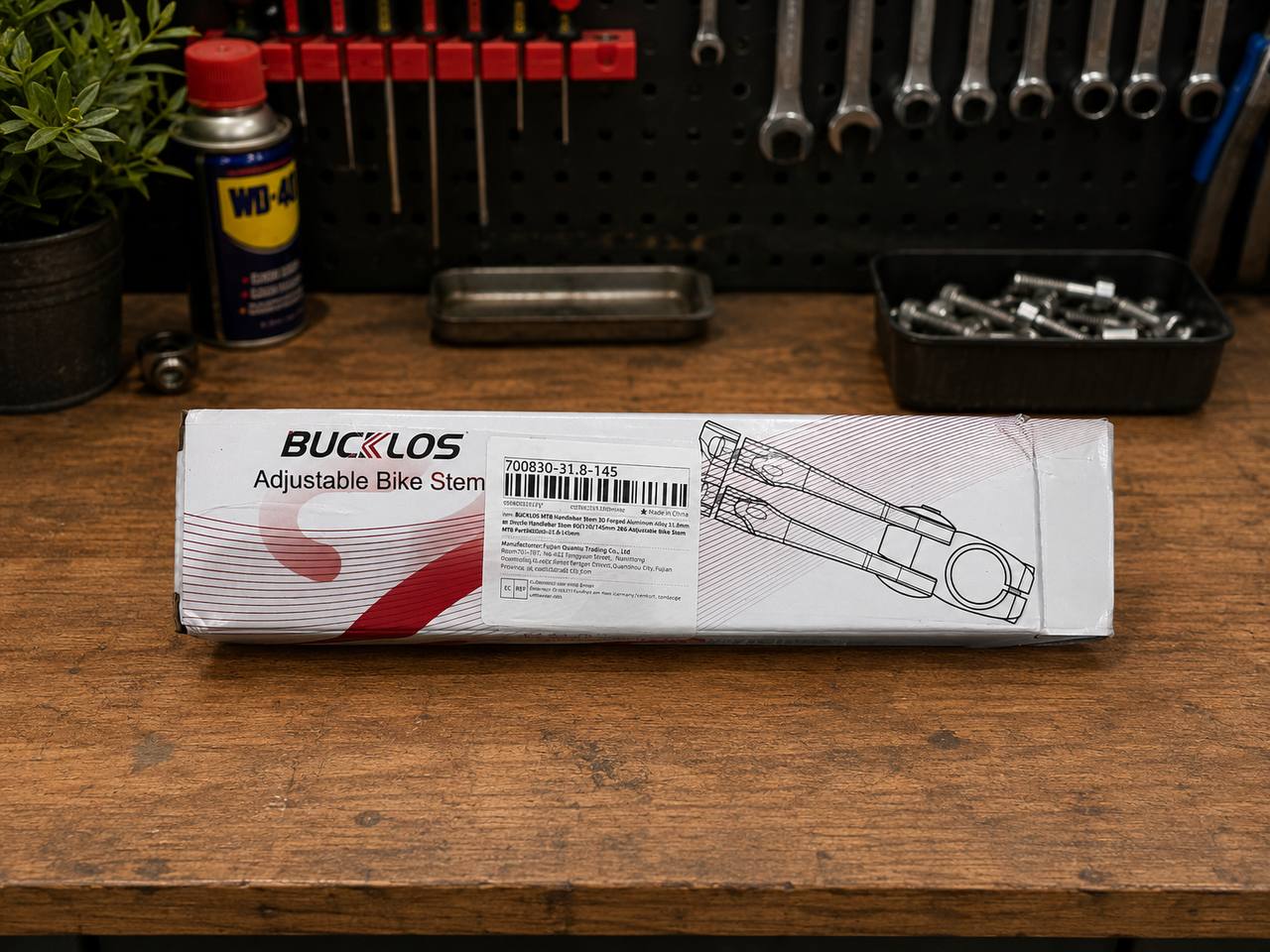 BUCKLOS Regulowany Mostek Kierownicy 31,8 mm 145 mm MTB Trekking 2