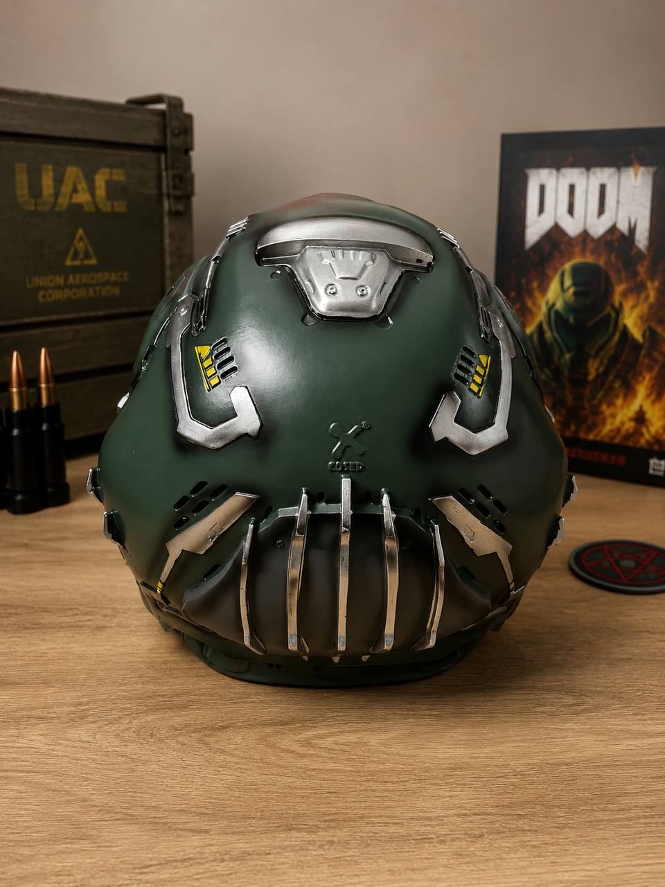 DOOM Eternal Slayer Helmet – Resin Replica, Cosplay, Collectible 3
