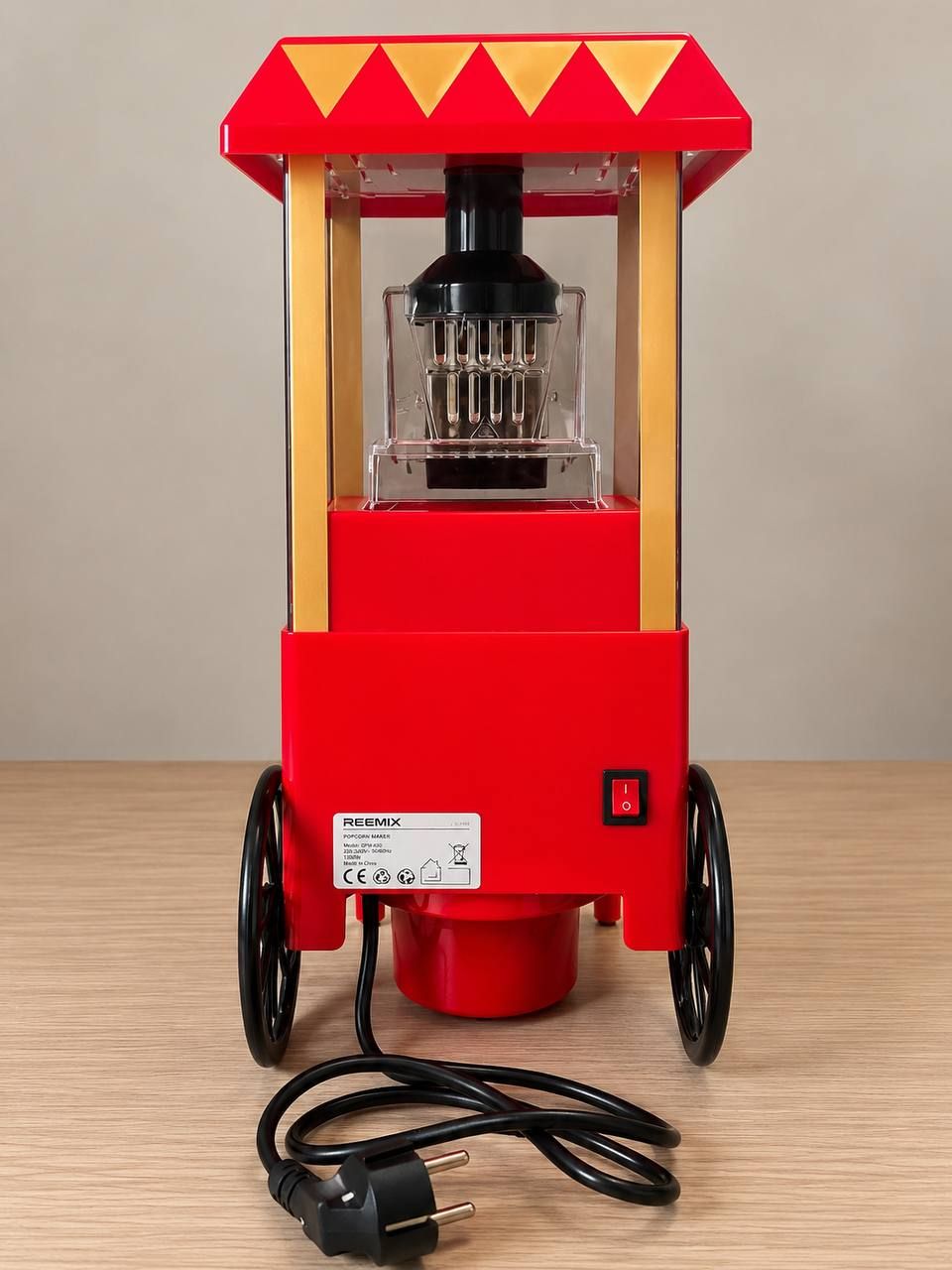 Попкорнница Reemix GPM-820 1200 Вт в стиле ретро 5