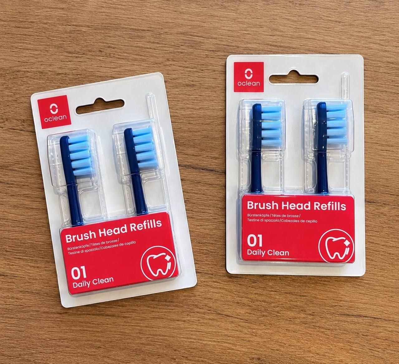 Сменные насадки для зубной щетки Oclean 01 Daily Clean, 2 шт.
