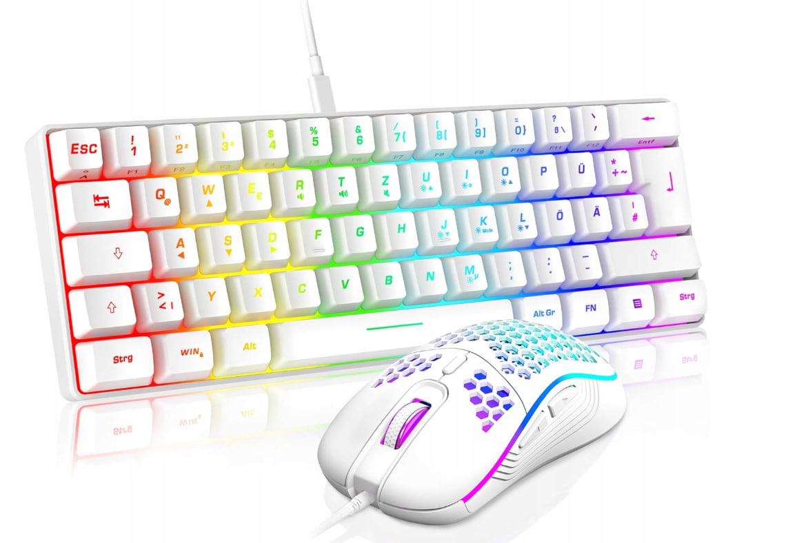 RedThunder RGB Gaming Set: 60% Keyboard + Mouse 6
