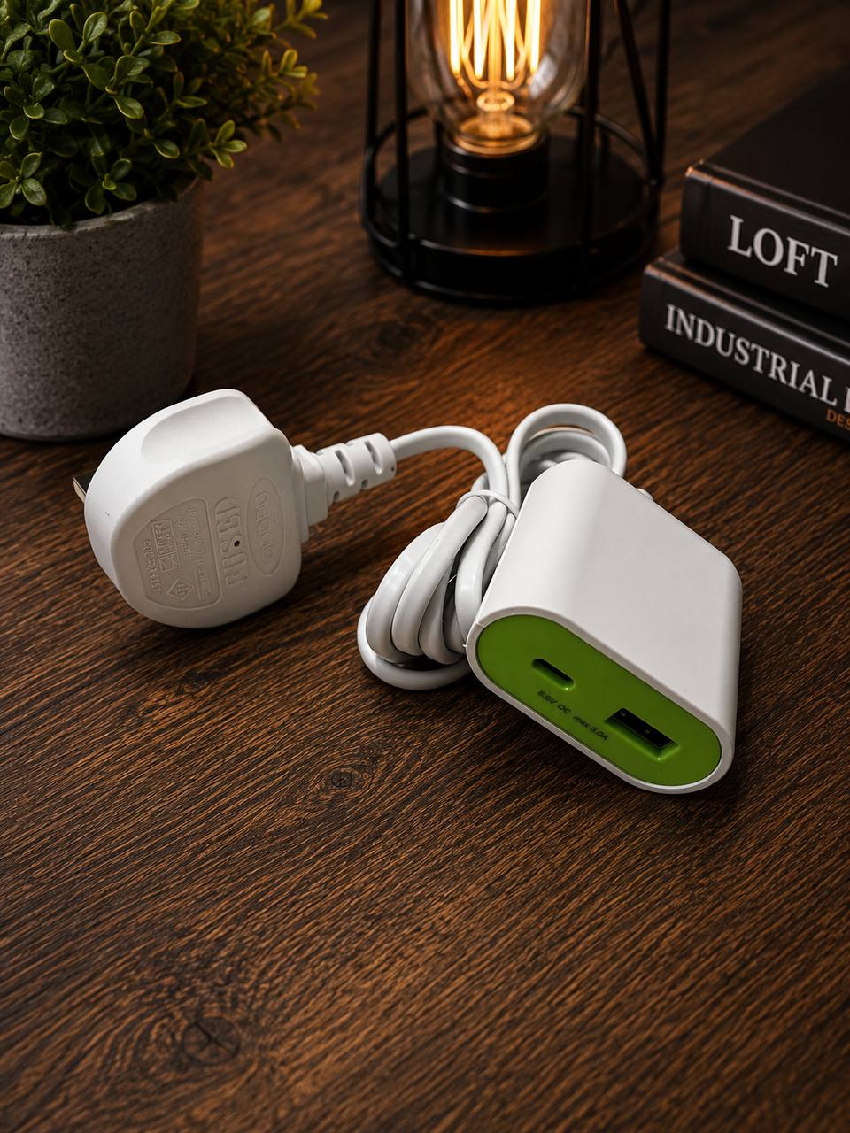 Ładowarka Sieciowa UCOMEN 20 W USB-C + USB-A Typ G