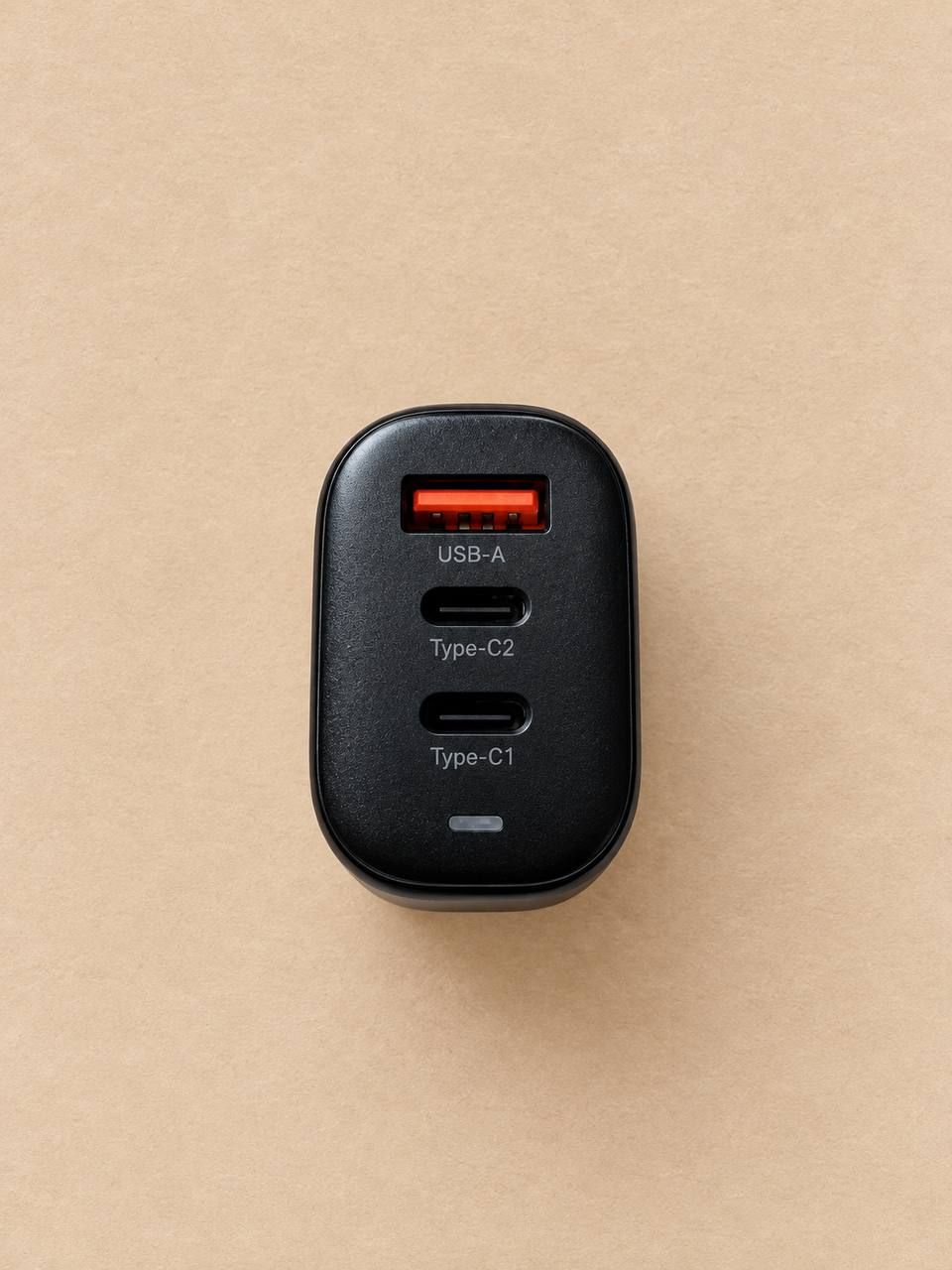 Ładowarka sieciowa Essager GaN 65 W USB-A + 2x USB-C 5