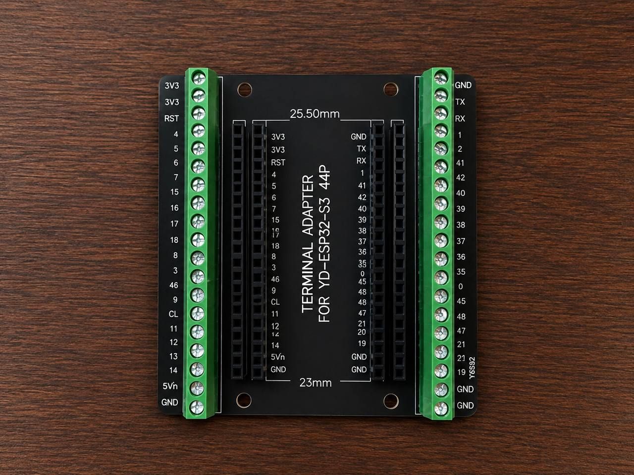 Terminal adapter with screw terminals for the YD-ESP32-S3 44P module 2