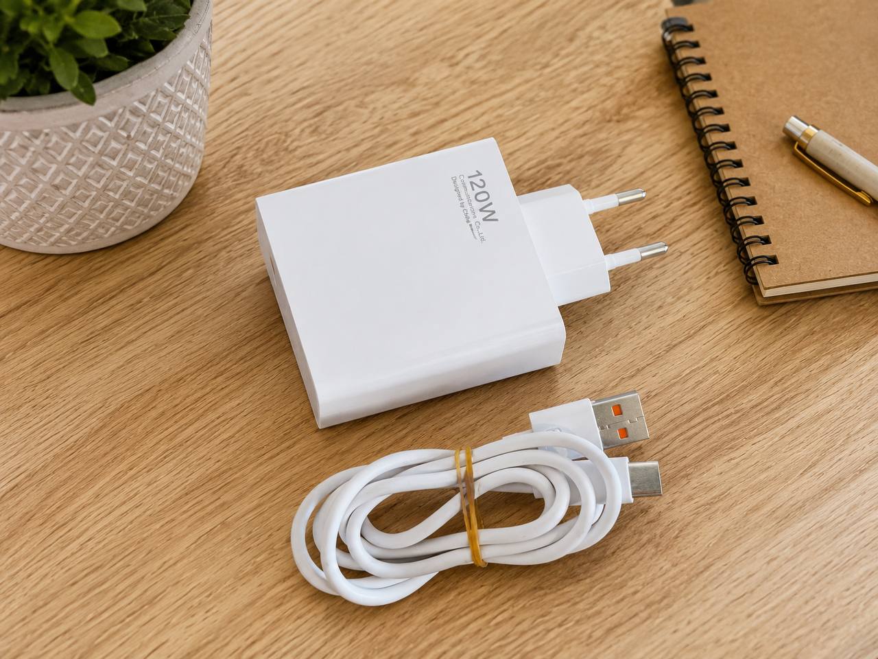 Ładowarka Sieciowa USB-C 120W Fast Charge + Kabel USB-C
