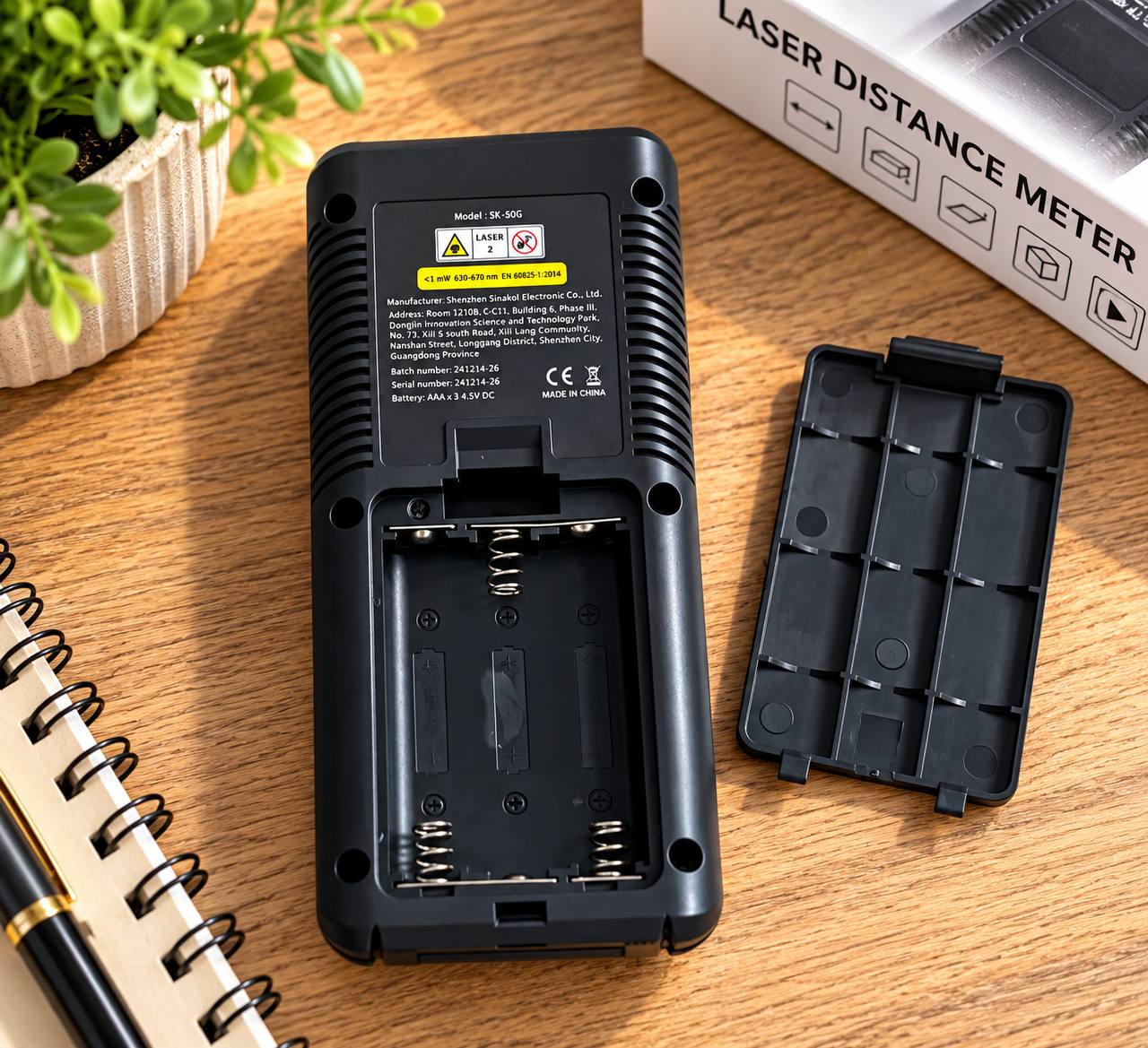 Лазерный дальномер SNAKOI SK-50G, 50 м, ЖК-дисплей 4