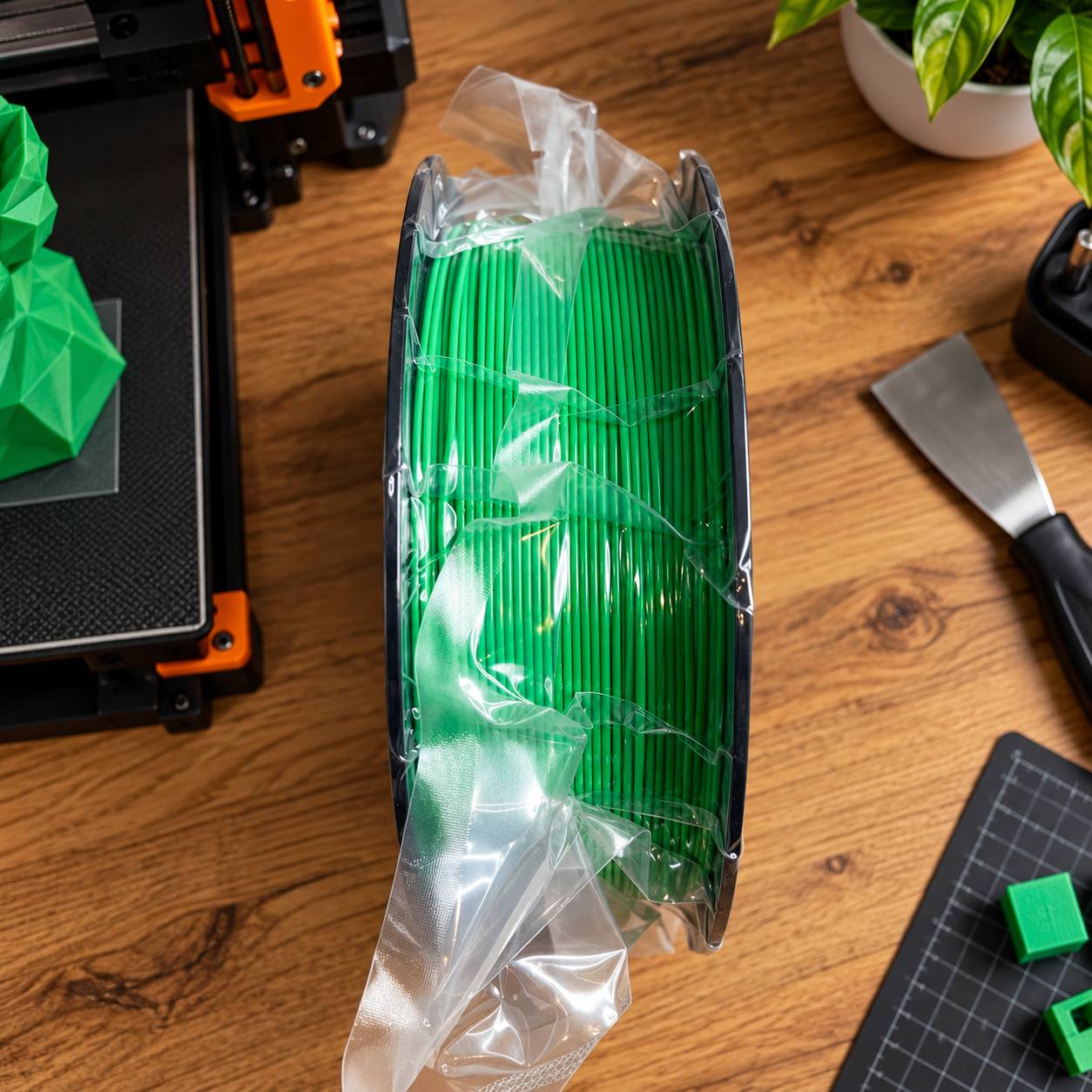 Filament PETG Zielony 1,75 mm 1 kg KINGROON do drukarki 3D 4
