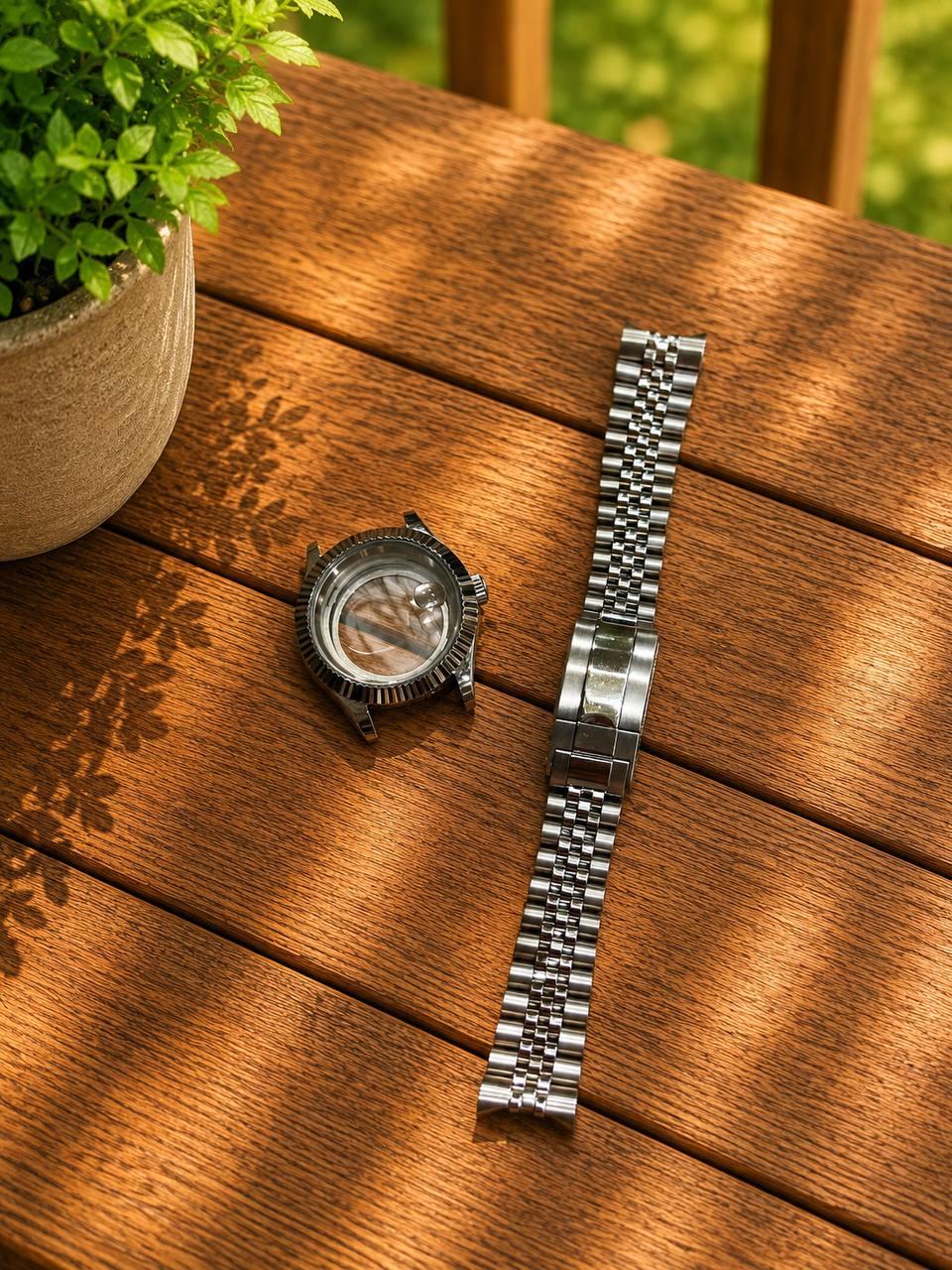 Koperta zegarka 41 mm + bransoleta Jubilee stal nierdzewna