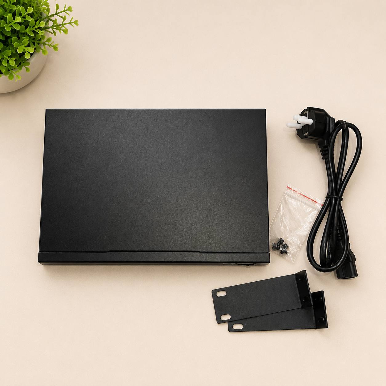 Przełącznik sieciowy NICGIGA 16-Port PoE+ 250 W | 2× Gigabit Uplink | 1× SFP | Rack 19" 4