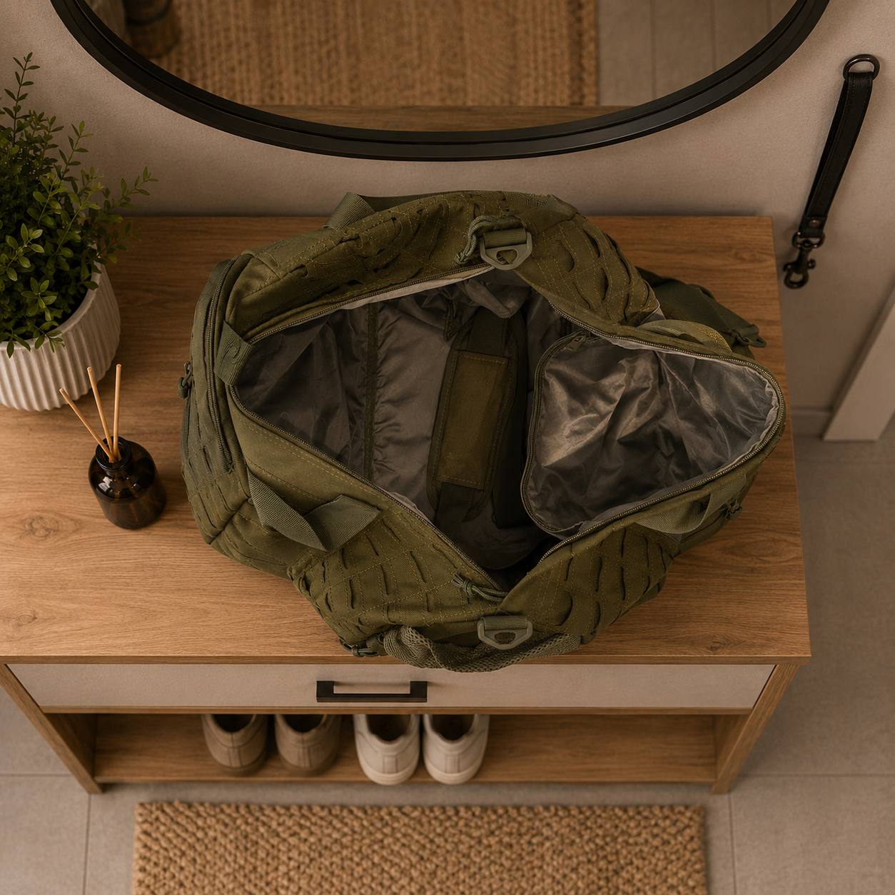 Torba Taktyczna Sportowa 45L Military Gym Podróżna Oliwkowa 6