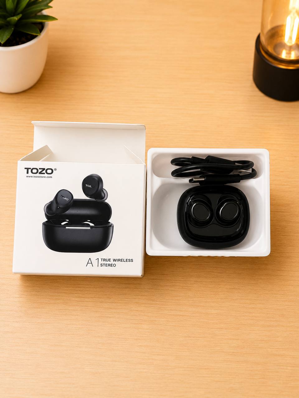 Bezprzewodowe słuchawki Bluetooth  z etui ładującym