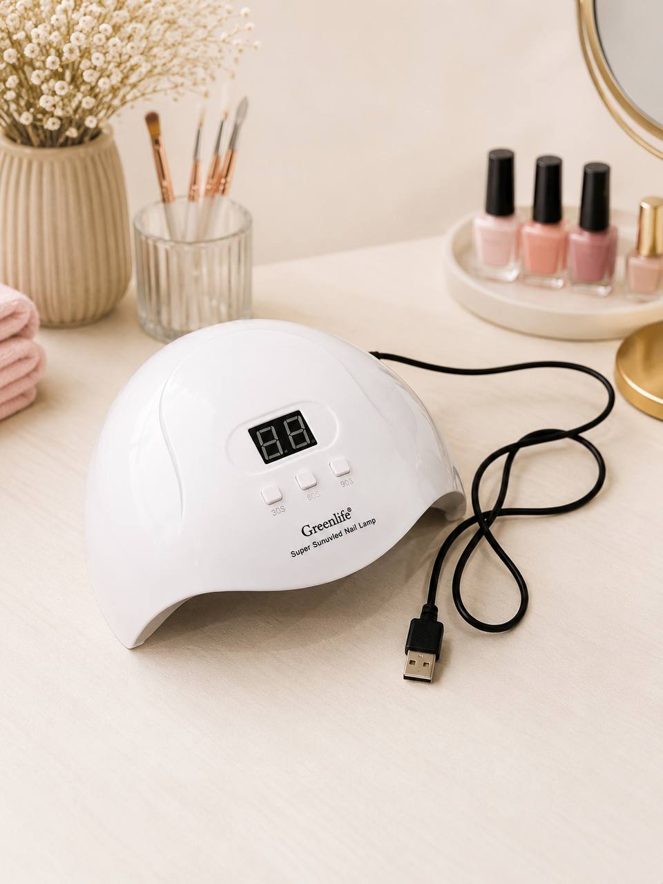 Greenlife UV LED Nail Lamp with Display and USB Timer 3